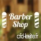 Barbers Poles Shop Vinyl Sign Hairdressers Hair Salon Window Lettering Sticker by Wall4stickers - B016YHRIVG